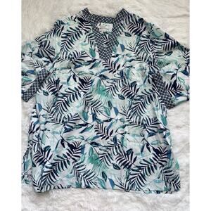 Foxcroft For Appleseed’s 20W “Wrinkle Free” Tunic Top. Beautiful, Exc. Condition